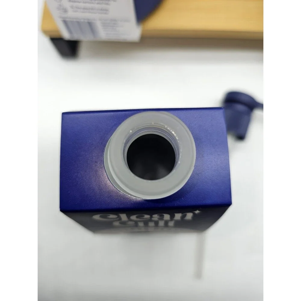 6x Clean Cult Hand Soap Dispenser Glass Bottle 12oz Refillable Midnight Blue NEW